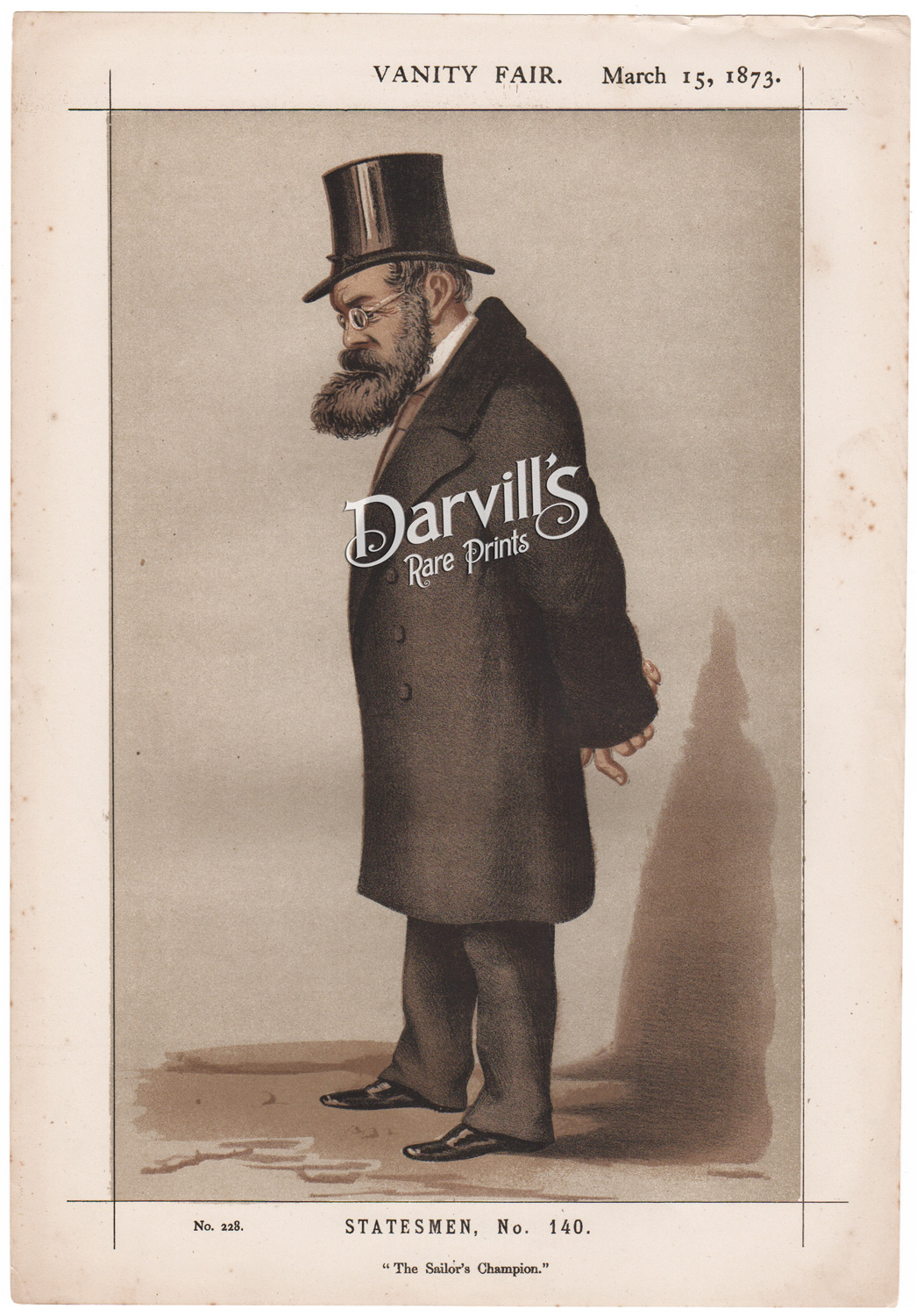 Samuel Plimsoll MP March 15 1873